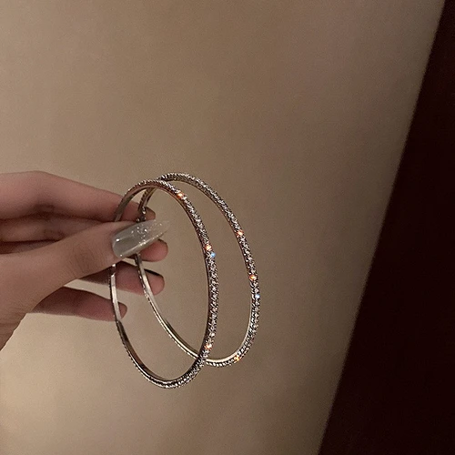 gold circle earrings