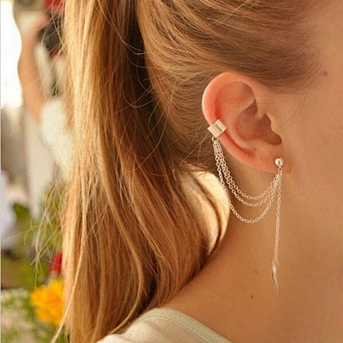 ink and alloy earrings