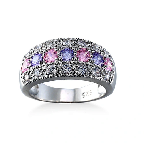 Zircon Ring Copper silver gold jewellery ladies jewelry for women designer suppliers
