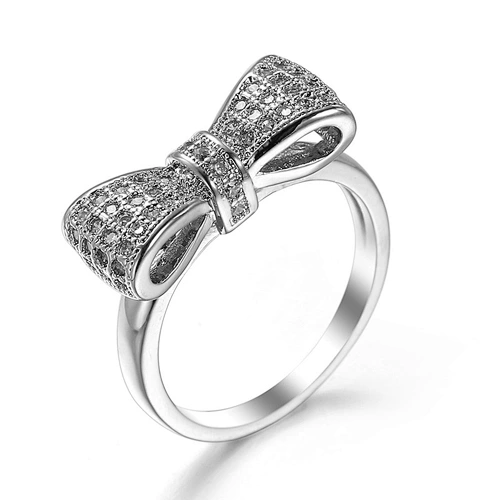 Zircon Ring Copper silver gold jewellery ladies jewelry for women designer suppliers
