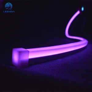 Neon Light Strip Flat 3 Sides View 10x10mm