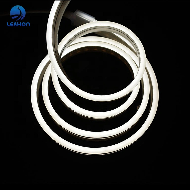 Ultra Slim Silicone Neon Light Flat Side View 4x10mm