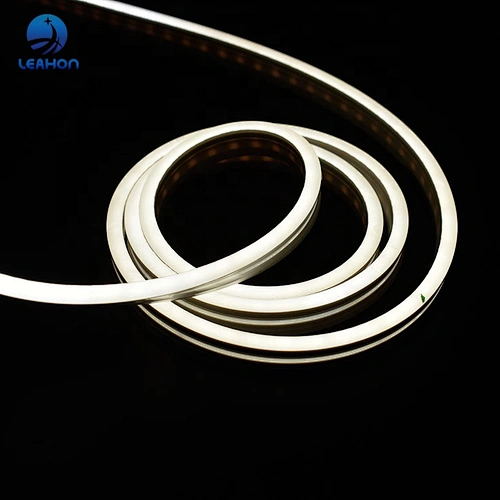 Ultra Slim Silicone Neon Light Flat Side View 4x10mm