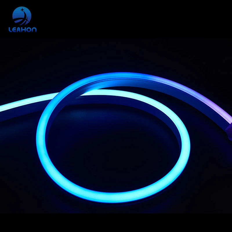Silicone Neon Light Flat Side View RGB Multicolor 12x20mm