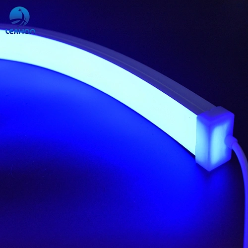 Silicone Neon Flex Flat Top View Single Color 40x25mm