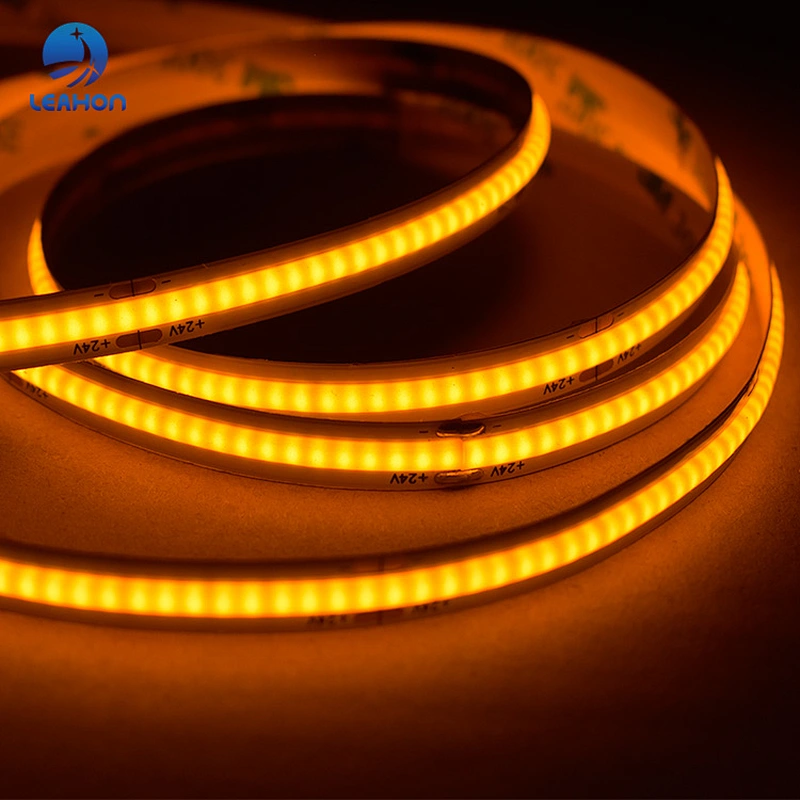 Flexible COB yellow light LED strips