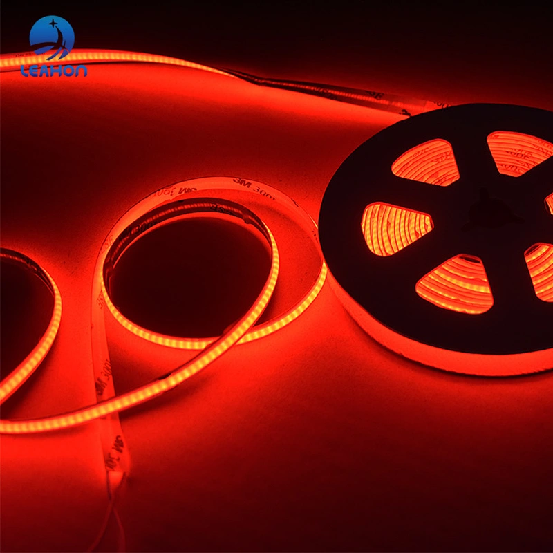 Flexible COB red light LED strips