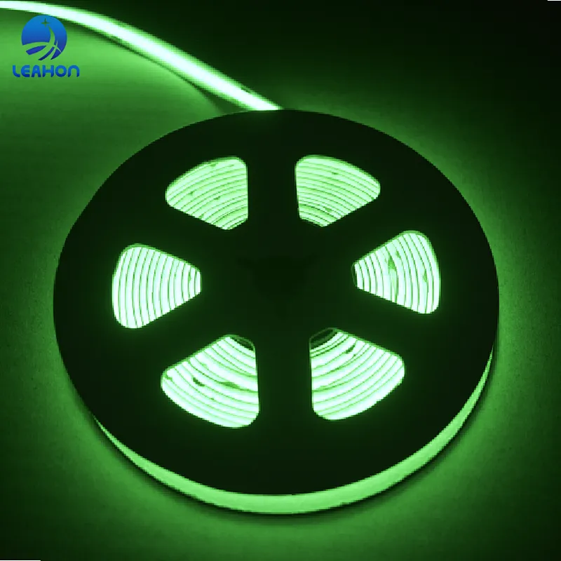 Flexible COB green light LED strips