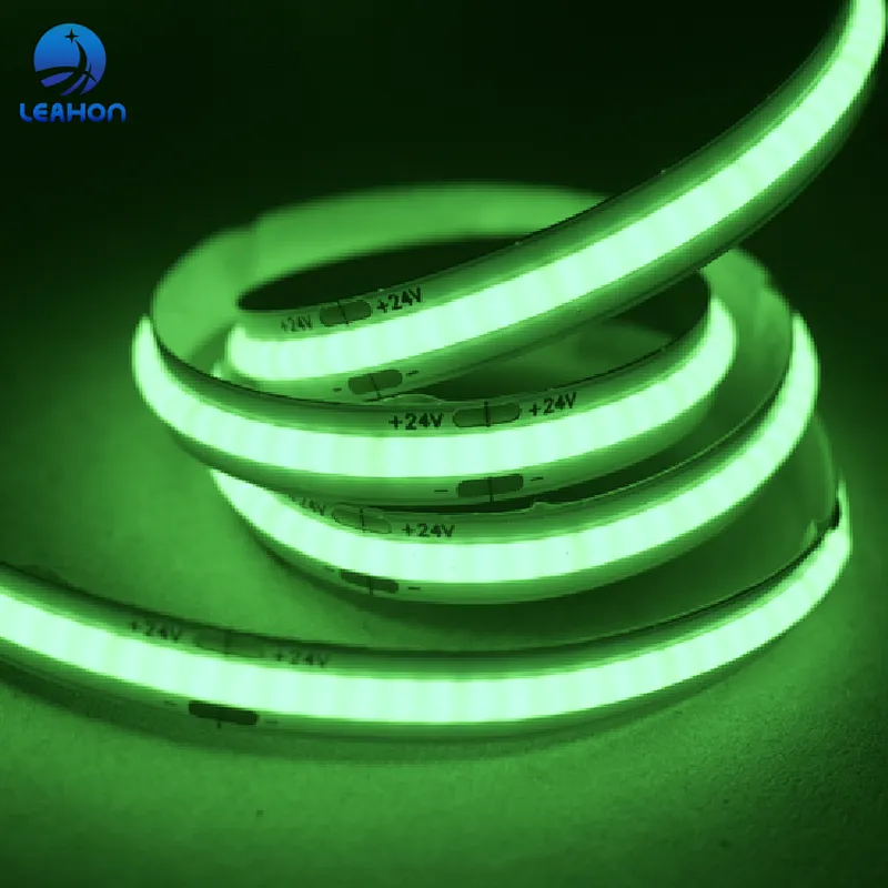 Flexible COB green light LED strips