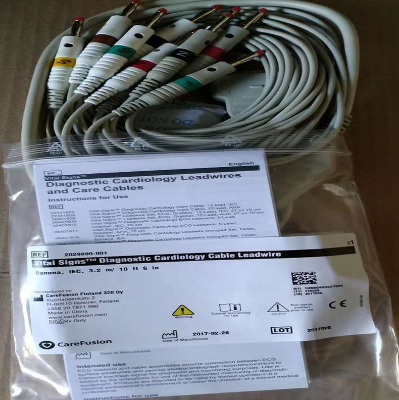 GE original MAC1200, MAC800 ECG machine with ten wires as twelve lead integrated European standard lead wire 2029890-001