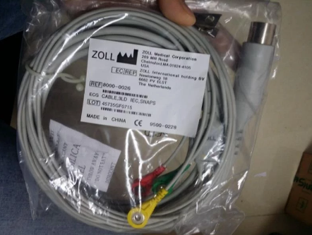 Zoll 3lead ECG patient cable (12Ft)PN 8000-0026 new original