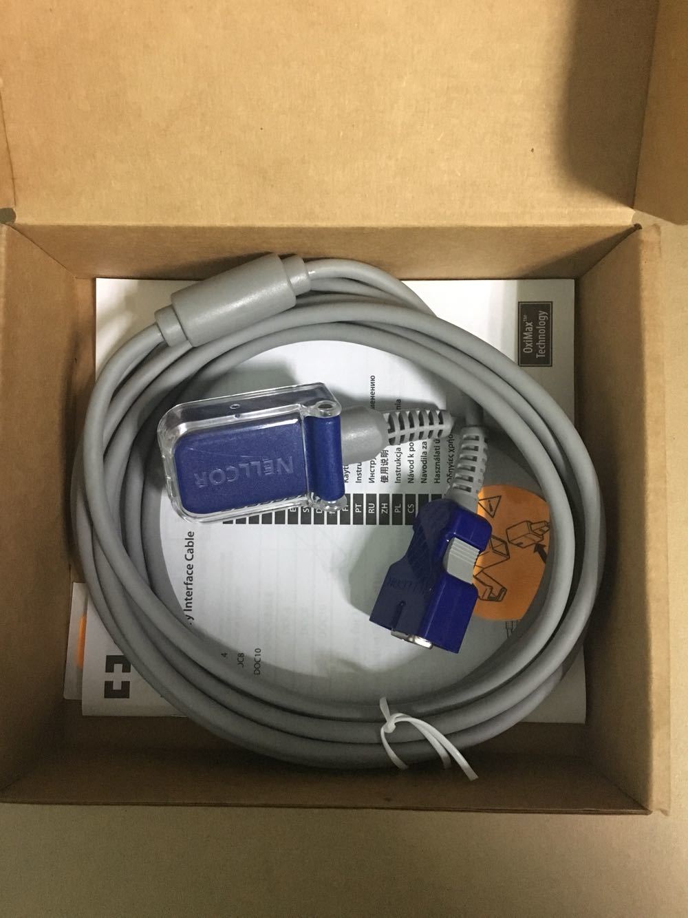 Cable de interfaz de oximetría de pulso COVIDIEN Nellcor 10 pies 3,0 m REF DOC10