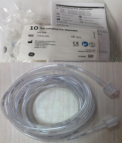 GE asal bius boleh guna tiub pensampelan gas pernafasan 3 meter 10 kotak 73319