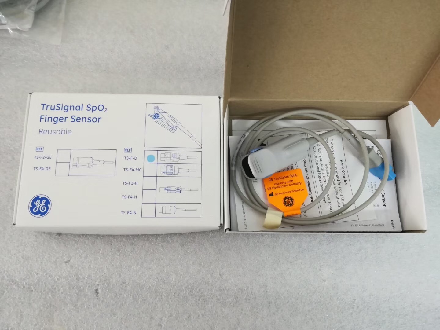 GE TruSignal SpO2 Finger Sensor TS-F2-GE TS-F4-GE TS-F-D TS-F4-MC