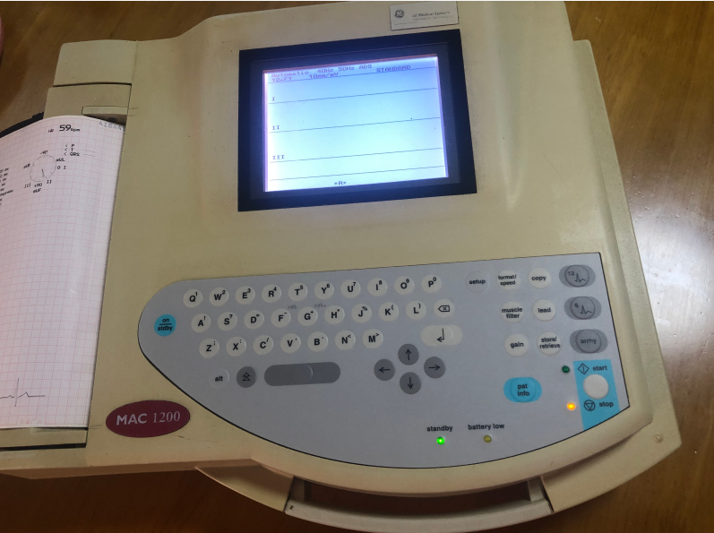 GE Mac1200 ECG machine