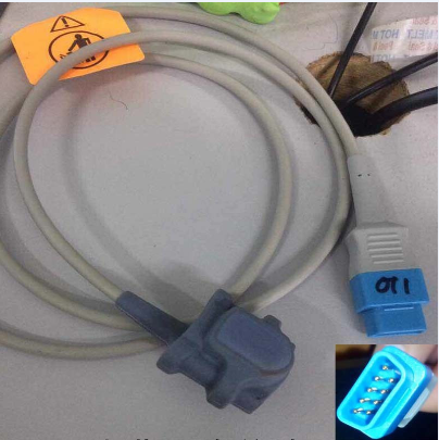 GE original Omega Ohmeda SpO2 technology middle-end 9-pin finger-type children SpO2 probe TS-SP-D