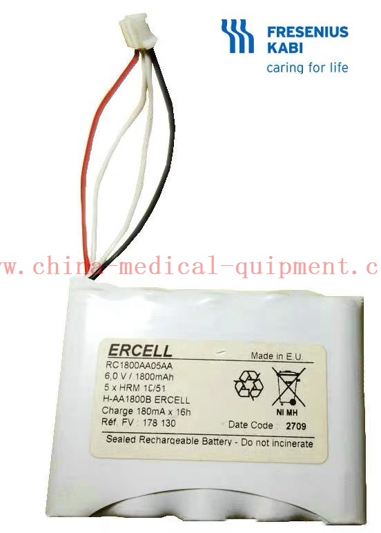 FRESENIUS KABI แบตเตอรี่ RC1800AA05AA 6V 1800mAh (เซลล์แบตเตอรี่เดิม)