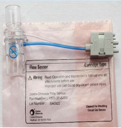 GE Omega Anesthesia Machine เซนเซอร์วัดการไหลแบบเส้นสั้น 1503-3856-000
