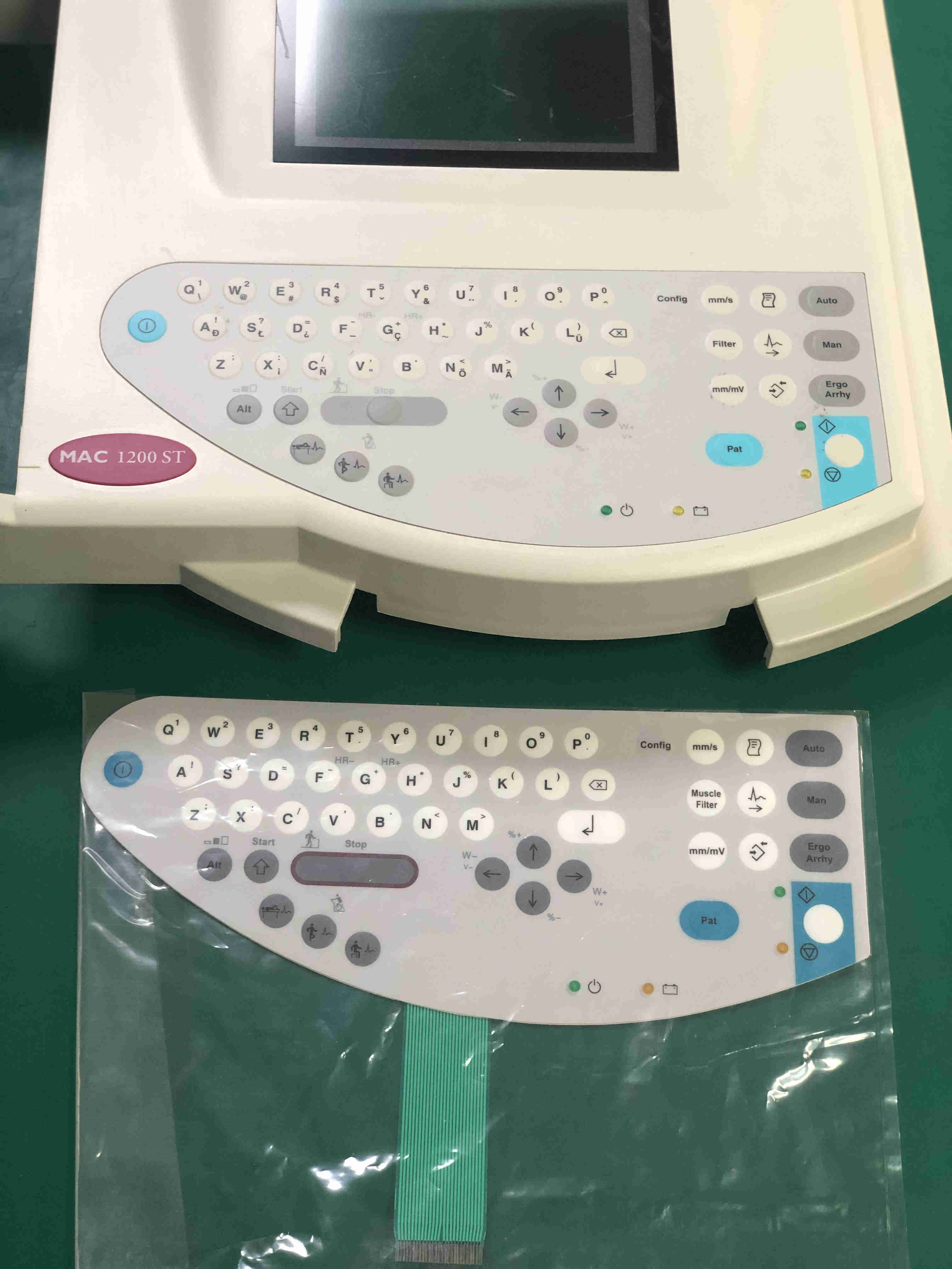 Papan kekunci mesin GE MAC1200ST ECG