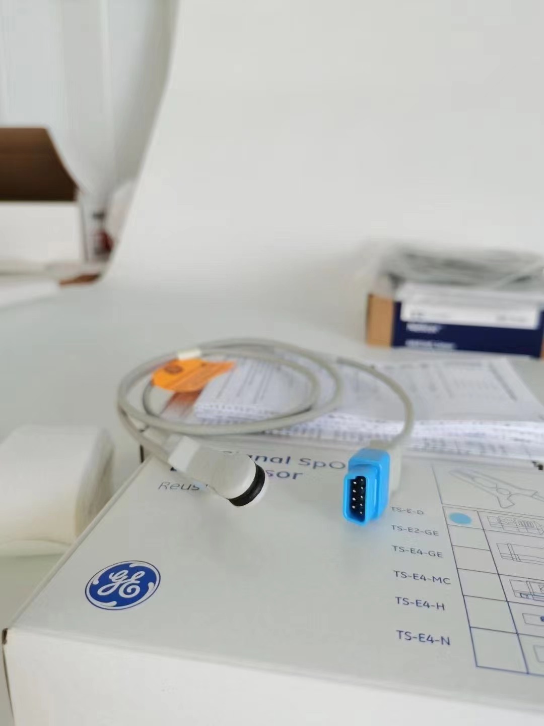 Sensor de oído GE Trusignal Ohmeda Spo2 9 pines TS-E-D