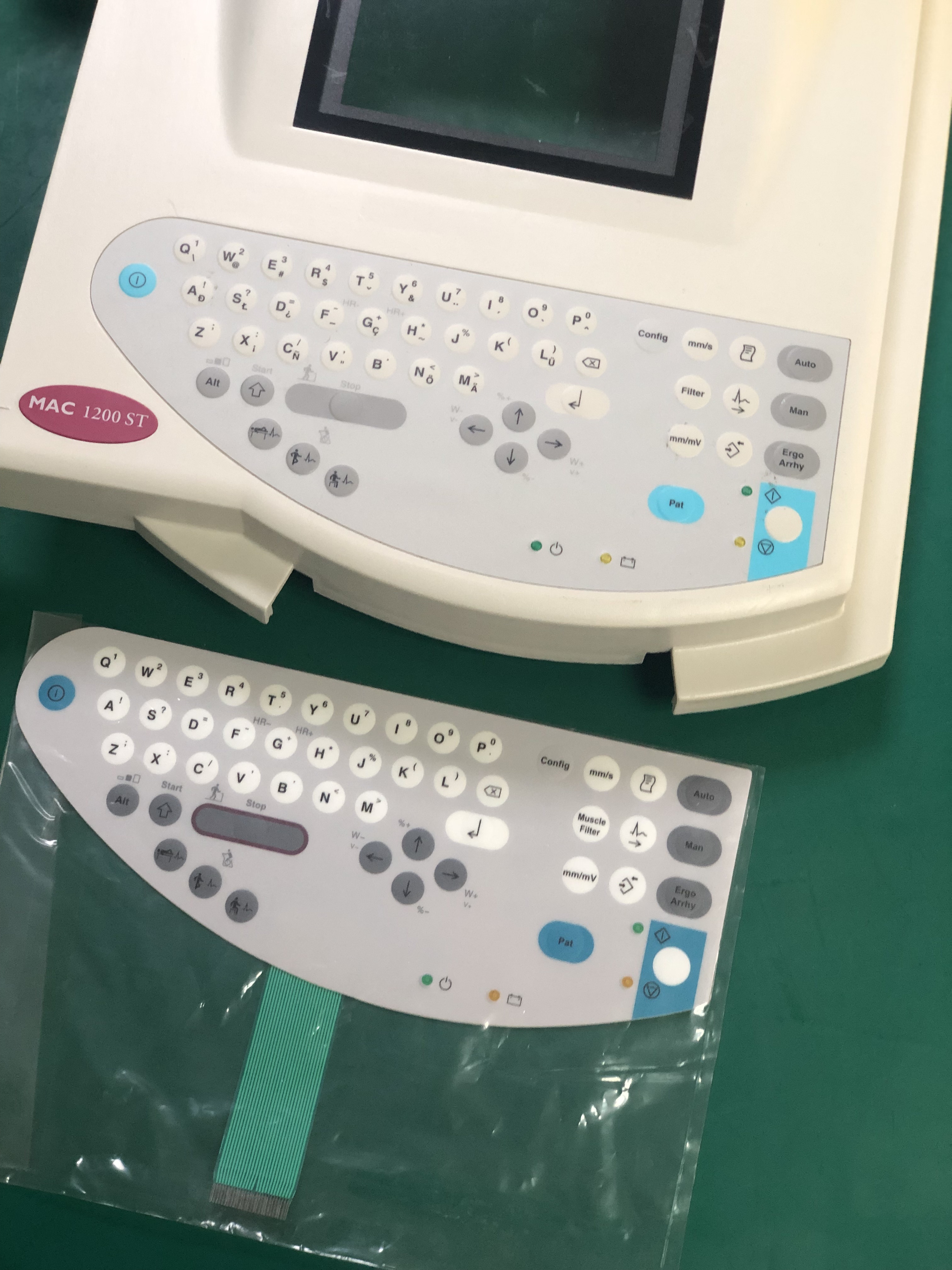 Papan kekunci mesin GE MAC1200ST ECG