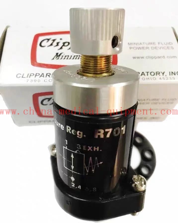 เครื่องช่วยหายใจ VELA Clippard R701 วาล์วลดความดัน วาล์วออกซิเจน วาล์วควบคุมอากาศ
