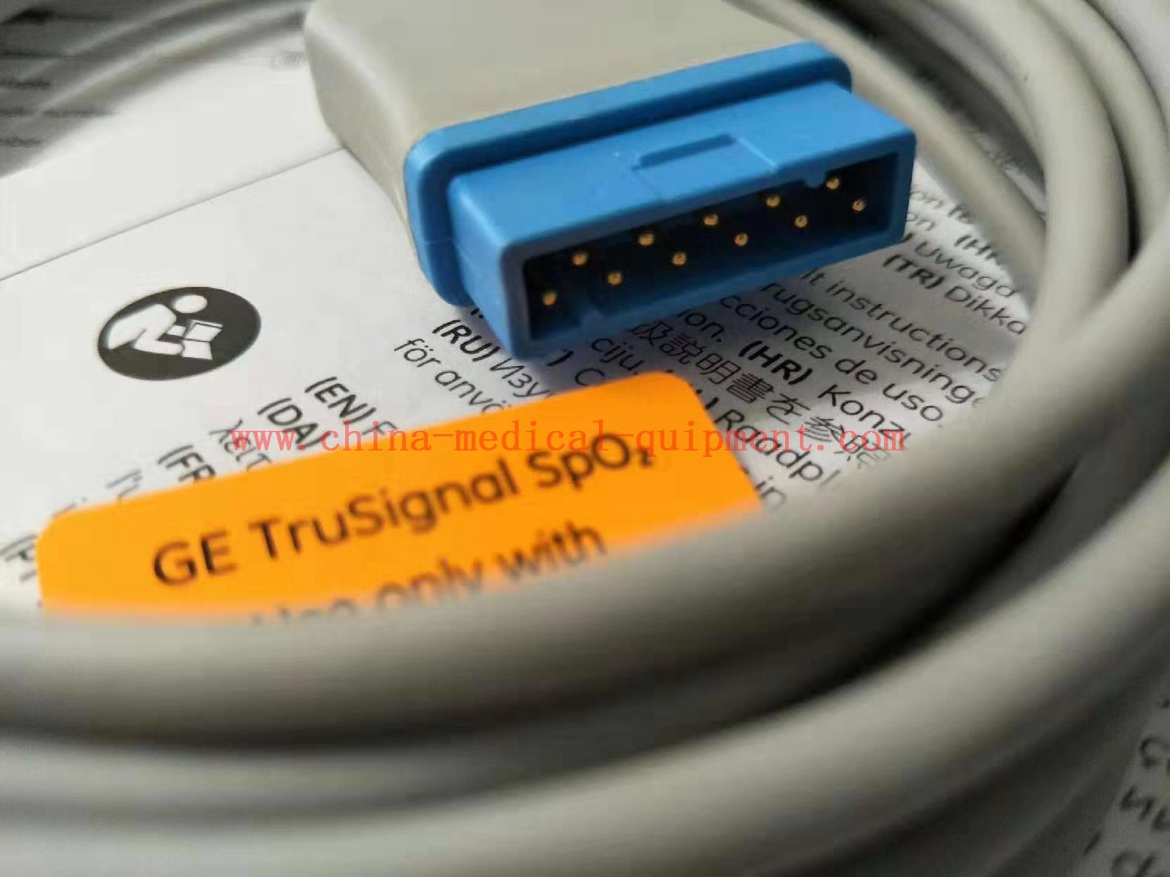 GE Trusignal Spo2 Interconnect Cable TS-G3 with GE Connector 3m 10ft LOT 33416