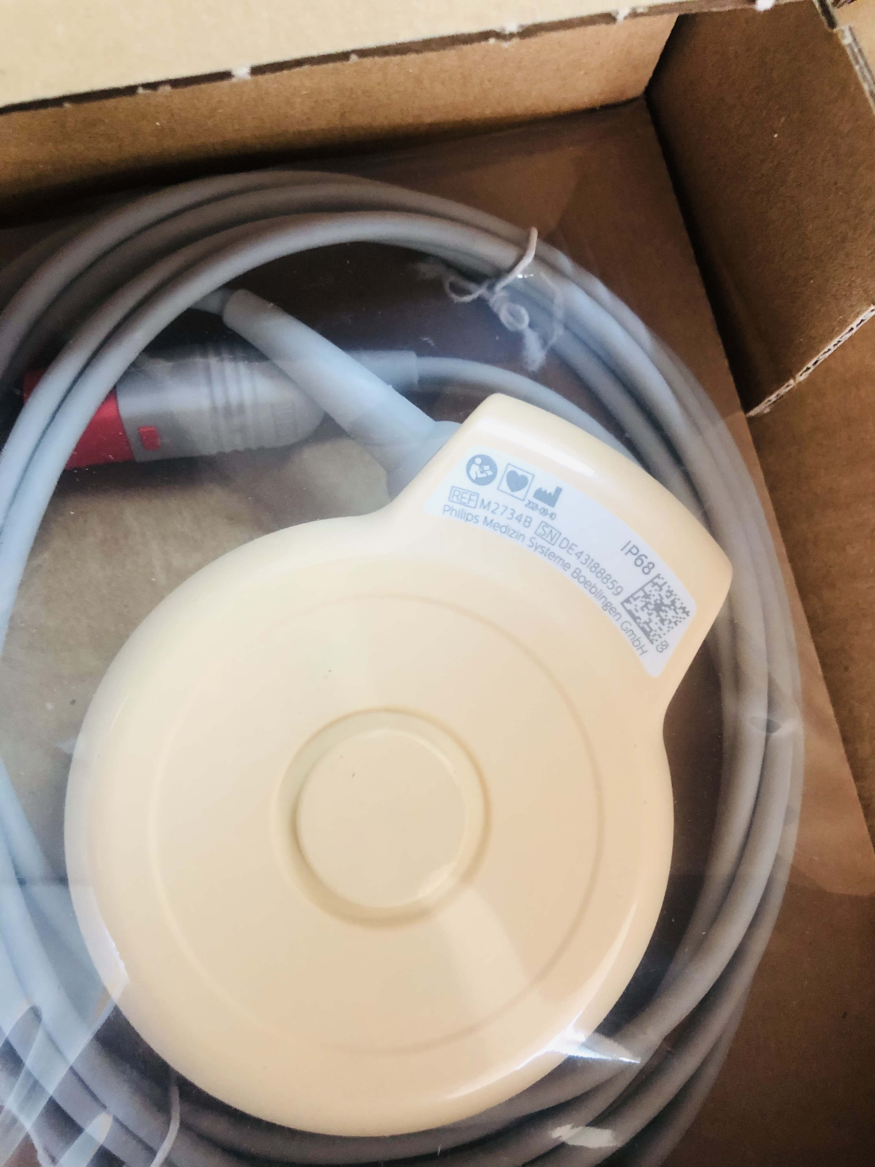 PHILIPS FM20 FM30 fetal monitor TOCO probe M2734B