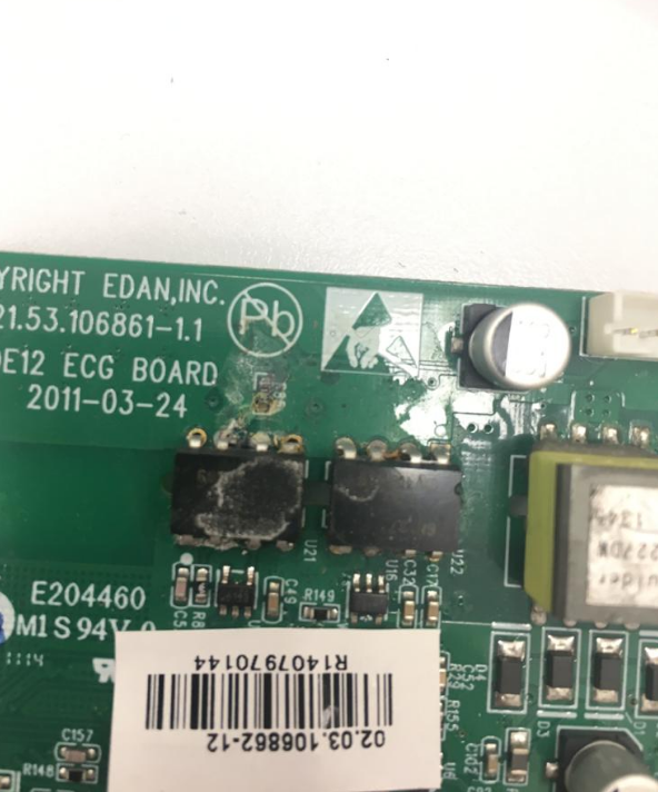 EDAN SE-1200 ECG machine ECG board 21.53.106861-1.1 DE12 ECG board