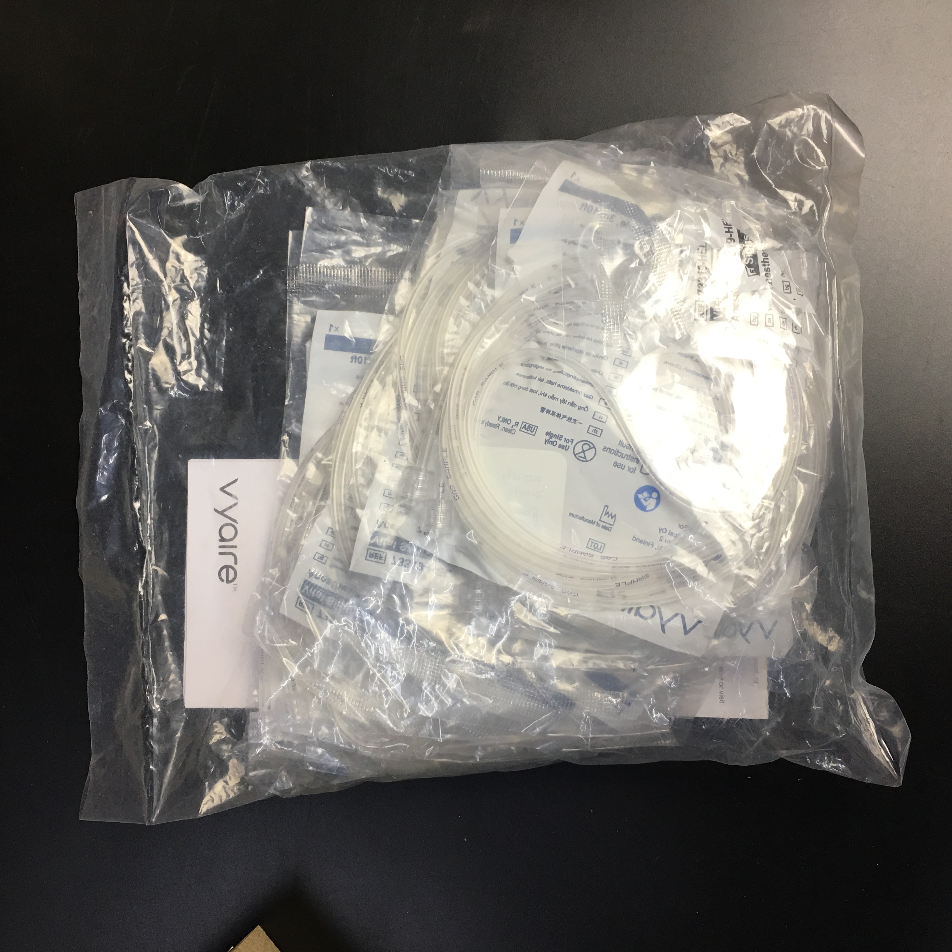 Vyaire Medical Inc GE Gas Sampling Line, 10 ฟุตชาย Luer ID 1.2 mm OD 2.8 mm PVCPE ทิ้ง 10pk 73319-HEL Sampling Lin