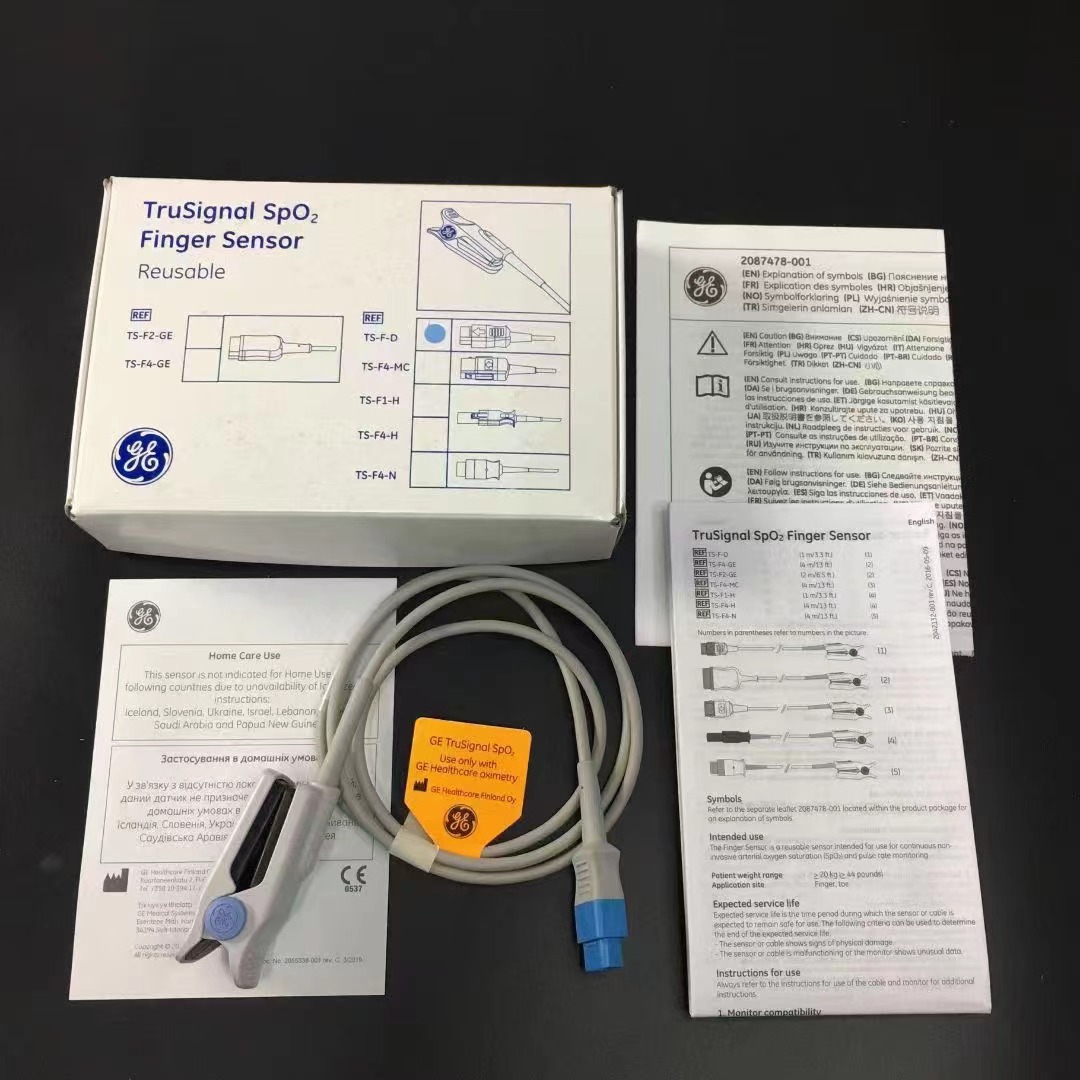 Penderia Jari GE TruSignal SpO2 TS-F2-GE TS-F4-GE TS-F-D TS-F4-MC TS-F1-H TS-F4-H TS-F4-N