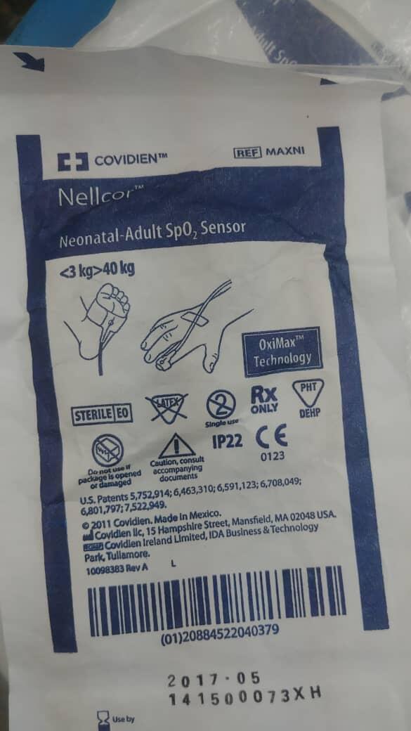 Covidien Nellcor REF MAXNI Neonatal Adult Spo2 Sensor LOT 210600096H