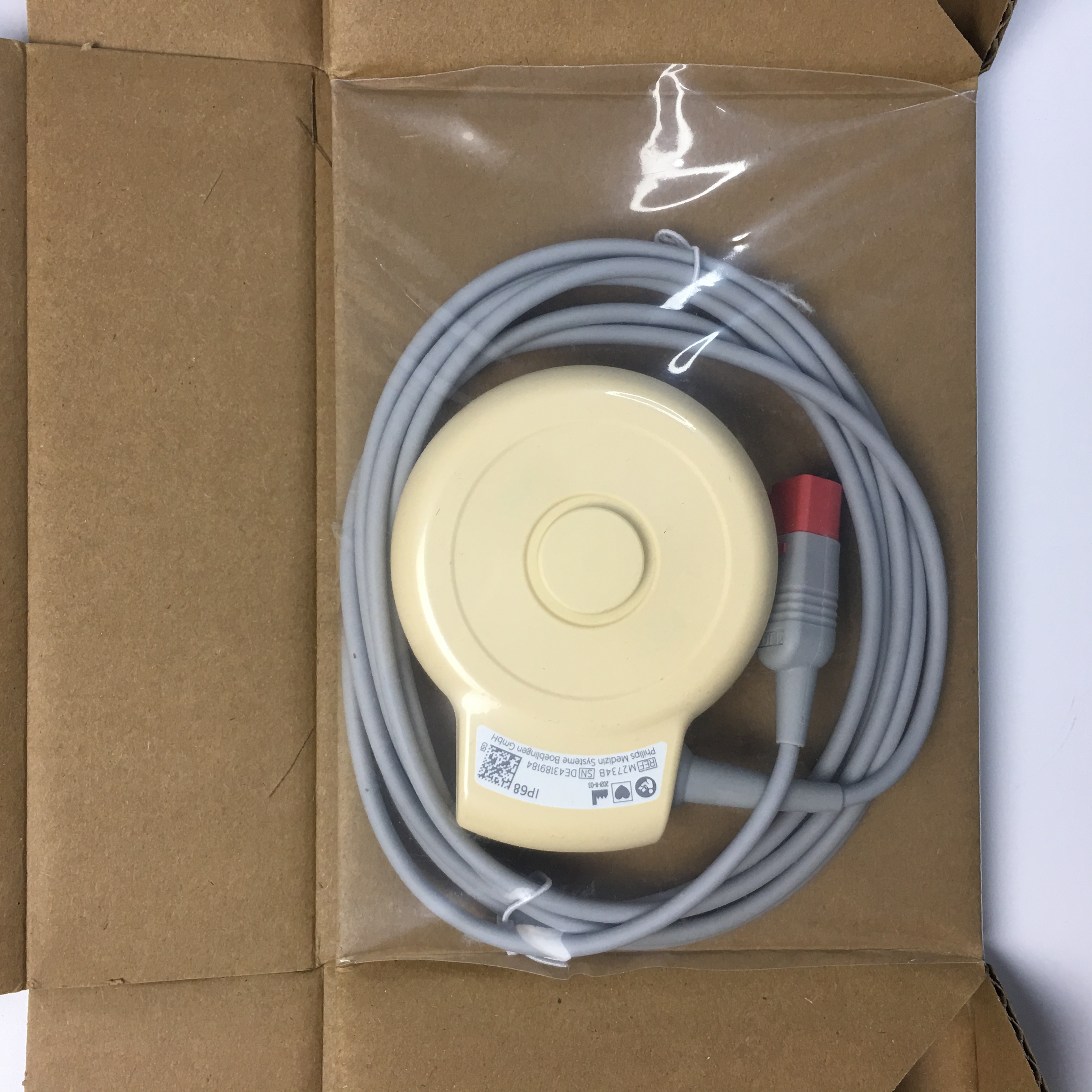 Philips original new  FM20 FM30 fetal monitor D head 8-pin TOCO probe M2734B 453564435211