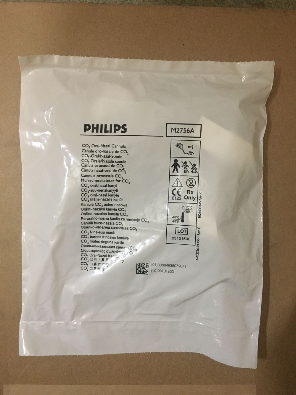Cánula nasal oral de CO2 PHILIPS M2756A