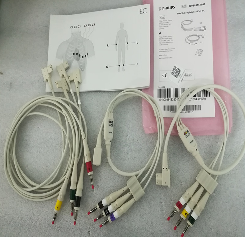 989803151641-สายตะกั่ว ECG ของ Philips