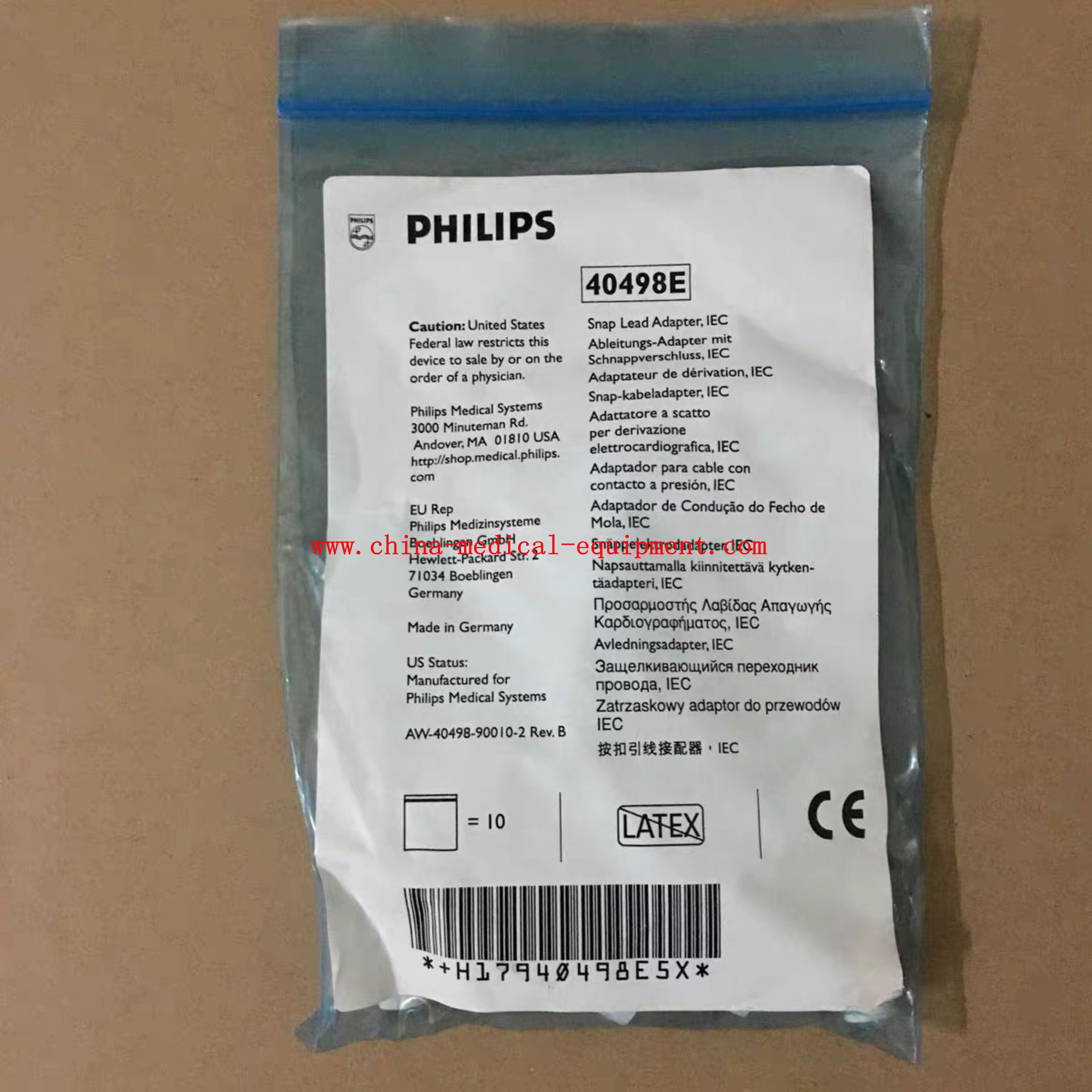 Philips nuevo cable ECG original 40498E