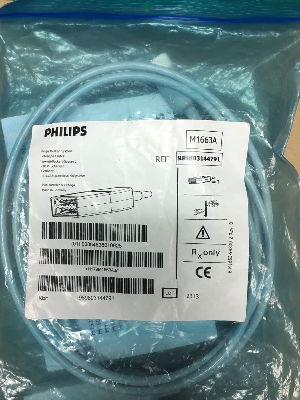 Philips ECG cable 989803144791 M1663A
