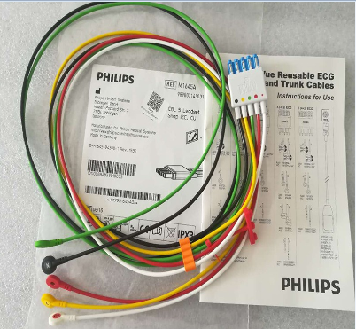 Philips original ECG five-lead buckle line European standard single row middle connector M1645A