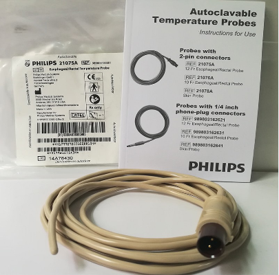 Philips sonda de temperatura de cavidad rectal de esófago para adultos original importada para reutilizar 21075A