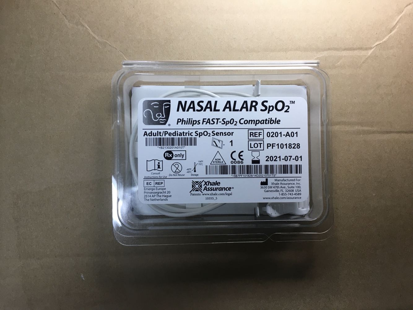 PHILIPS FAST Spo2 Serasi Nasal alar Spo2 Pediatrik Dewasa RUJ 0201-A01 LOT PF101828