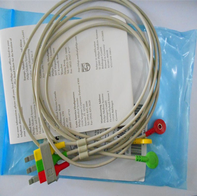 Philips original imported adult snap-on three-lead sub-line European standard (red, green, yellow)