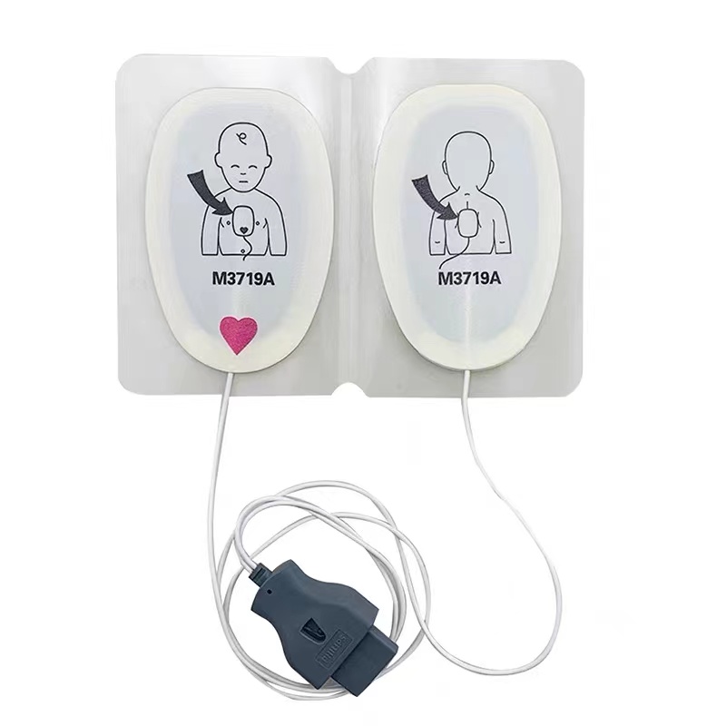 PHILIPS MRx M3536A AED defibrillator Heartstart infant radiotransparent pads M3719A