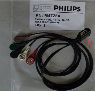 Philips original one-piece five-lead line dynamic ECG lead line holter lead line old M4725A