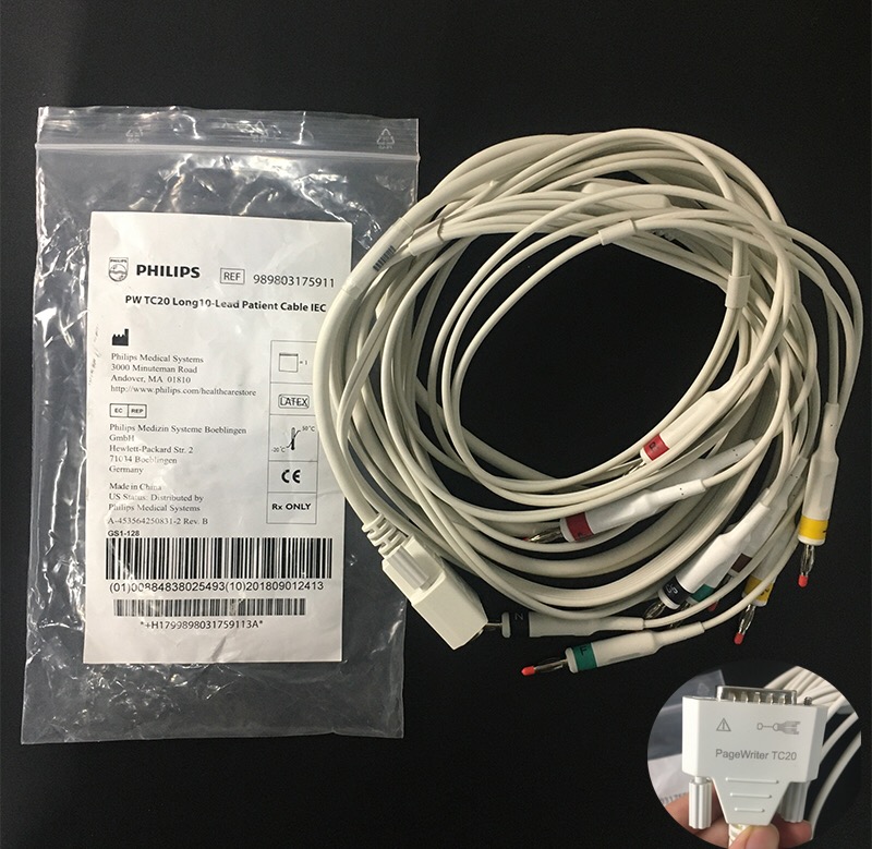 PHILIPS PW TC20 10 lead patient cable IEC REF 989803175891