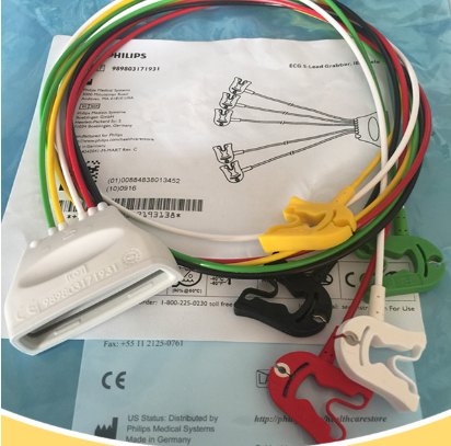 Philips original MX40 telemetría 5 cables tipo clip estándar europeo 989803171931