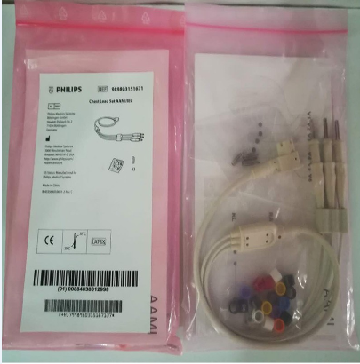 Mesin Philips Original TC30,50,70 ECG tiga wayar plumbum dada standard Eropah dan standard Amerika 989803151671