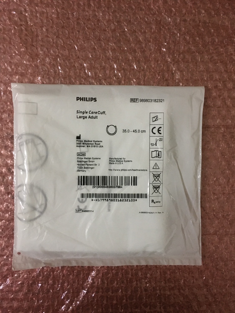 Philips Single CareCuff 989803182321 Large adult NIBP cuff 35-45CM