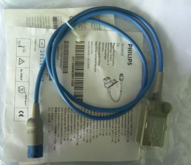 Kabel sambungan oksigen darah asal Philips yang diimport 1.1m 9-pin ke 8-pin M1943A