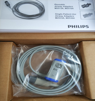 Philips original exhalado dióxido de carbono principal CO2 cable principal D cabeza M2501A
