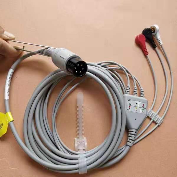 Philips สำหรับจอภาพ G30 สายเคเบิล Lead Trunk และคลิปลีด ECG 3 ของจอภาพ (IEC) PN: 989803166311 (ความเข้ากันได้)